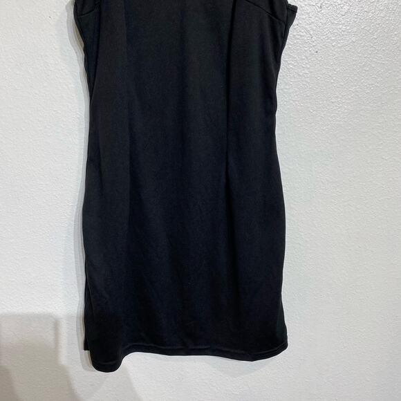 Missguided Black V-Neck Cami Mini Slip Dress Sz 6 NWT - Picture 4 of 10